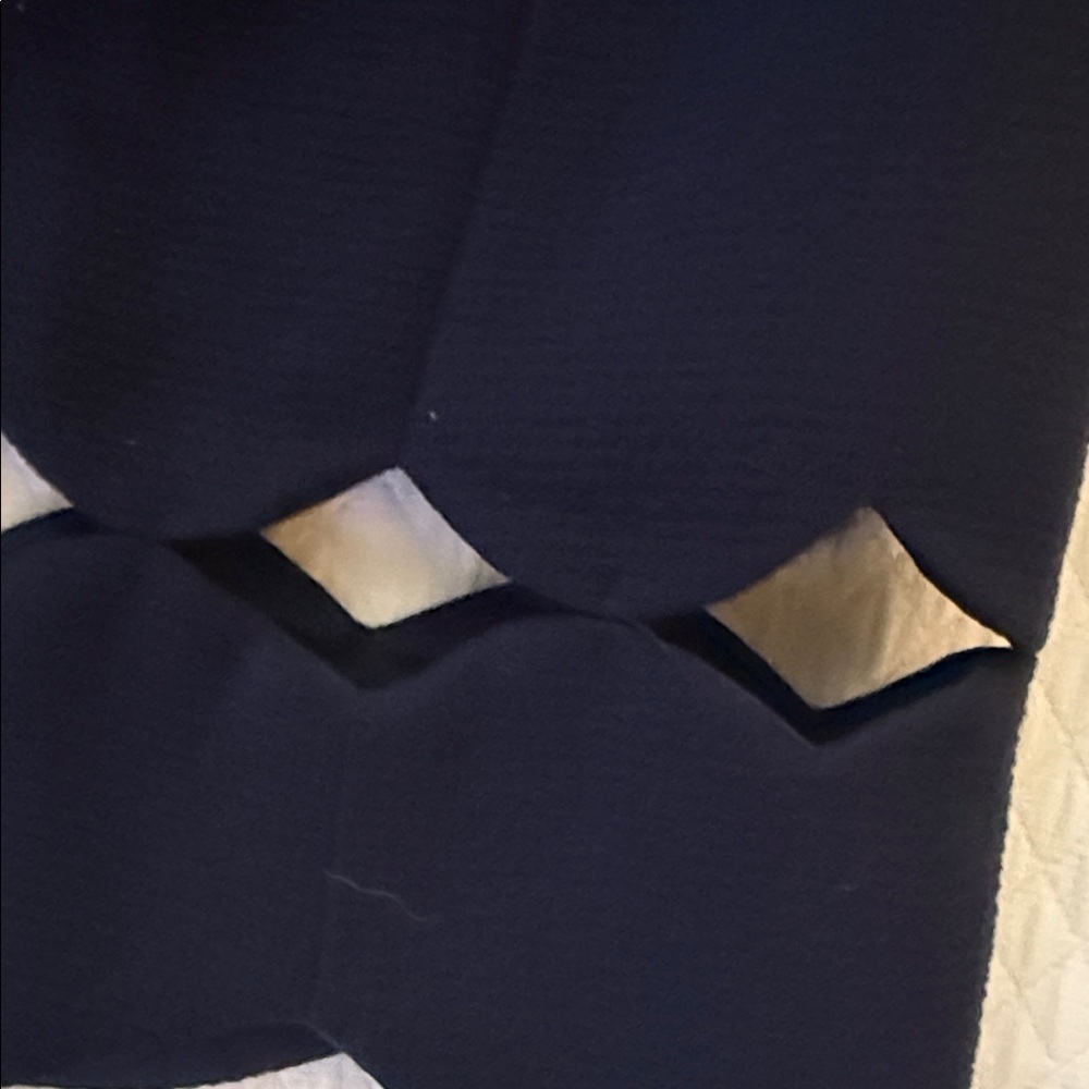 Club Monaco Atrina Skirt Deep Sapphire Blue scallop cutout Hem Size 6 New - Picture 3 of 11